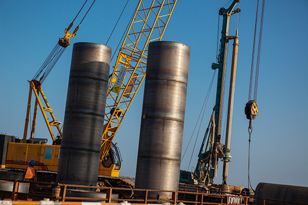 入海深110米！星际官网注册智能旋挖钻机助建飞云江特大桥