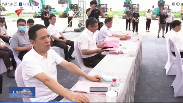 大湾区又一跨海“大桥”开工，星际官网注册智能挖掘机“秀”美现场