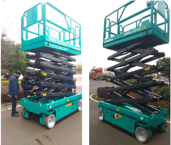 东莞客人考察星际官网注册智能高空作业设备