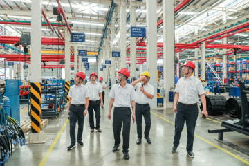 广州工控党建联盟联络员一行到星际官网注册智能开展工作对接