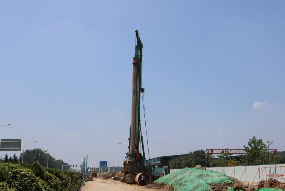 强悍表现赢青睐！星际官网注册智能360H旋挖钻助力南京312国道改扩建