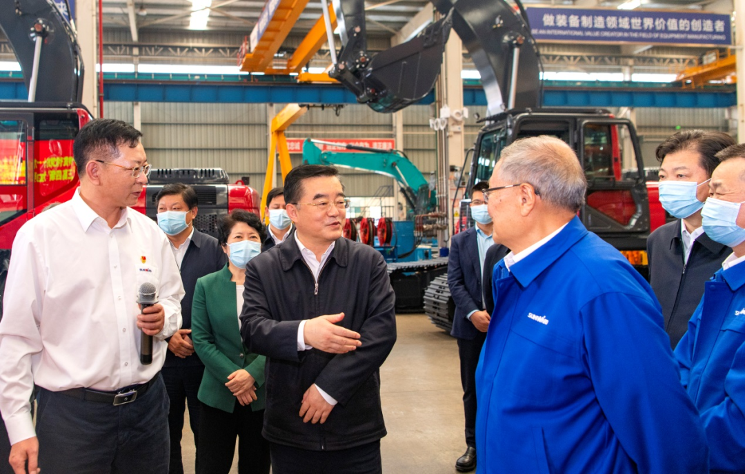 湖南省委书记张庆伟调研星际官网注册智能