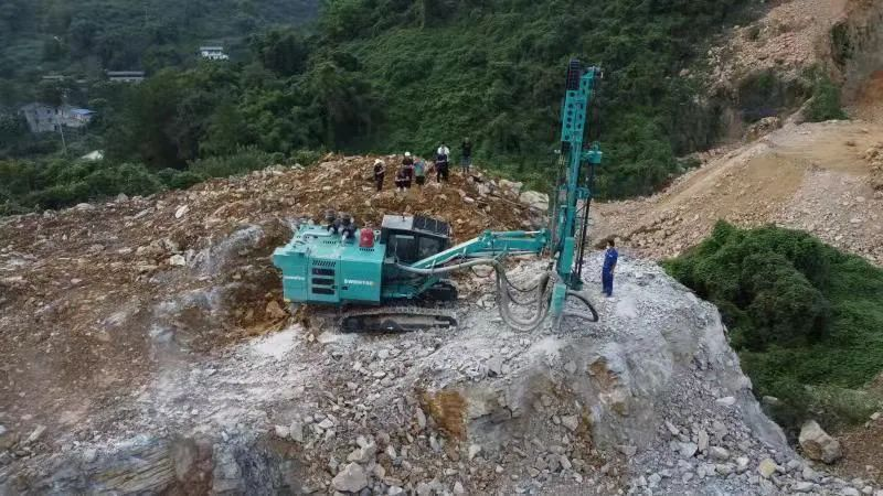 助力绿色矿山建设，星际官网注册智能“凿岩先锋”SWDH系列顶锤钻机大展身手