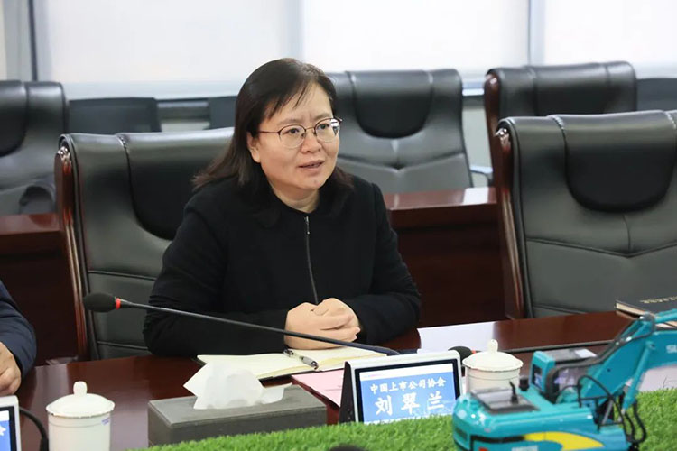 中国上市公司协会党委委员、副秘书长刘翠兰一行调研星际官网注册智能