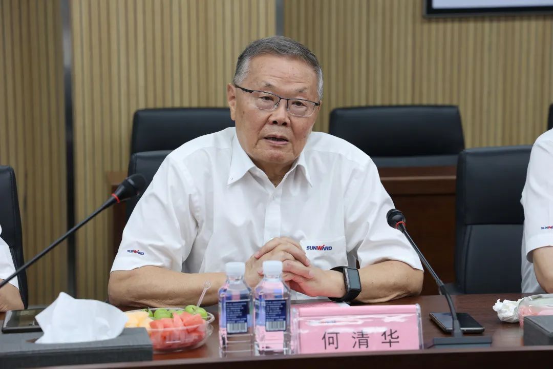 紫金矿业集团党委书记、董事长陈景河莅临星际官网注册智能考察交流