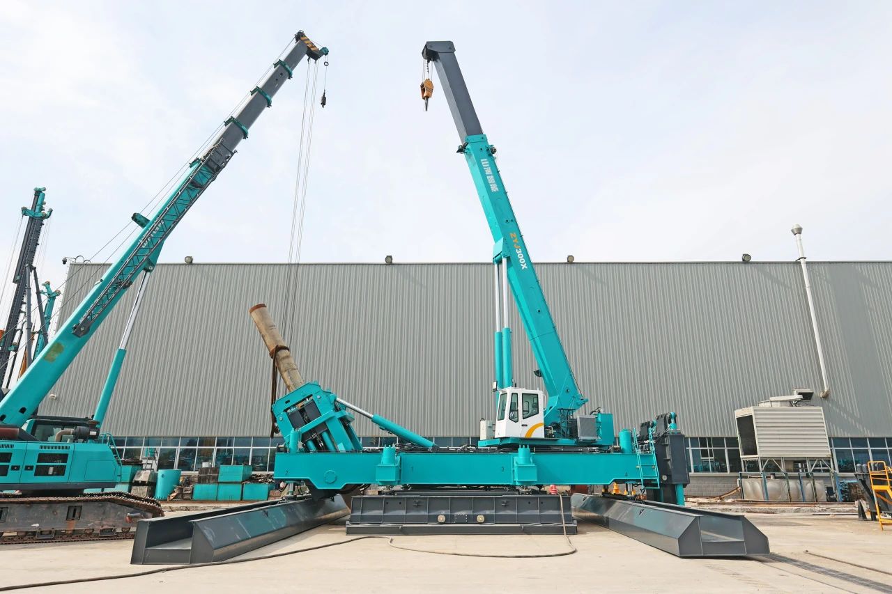 “星际官网注册绿”闪耀西子湖畔！星际官网注册智能ZYJ300X斜桩压桩机强势来袭